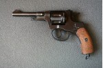 Оружие списанное охолощенное Р-412 револьвер НАГАН кал. 10ТК 30-х годов