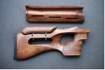 Приклад ТИГР (СВД) с регулируемой щекой+накладки (бук, пропитка, цвет палисандр)